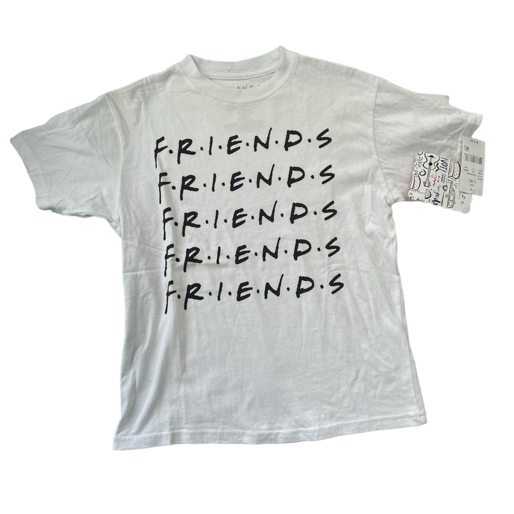FRIENDS Kid's T-shirt Size L (8-10). White Official Merchandise NWT